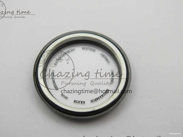 5GF Black Black Best SA3135 Cream Ceramic Dial Submariner on 40mm Strap Rubber Edition 1224